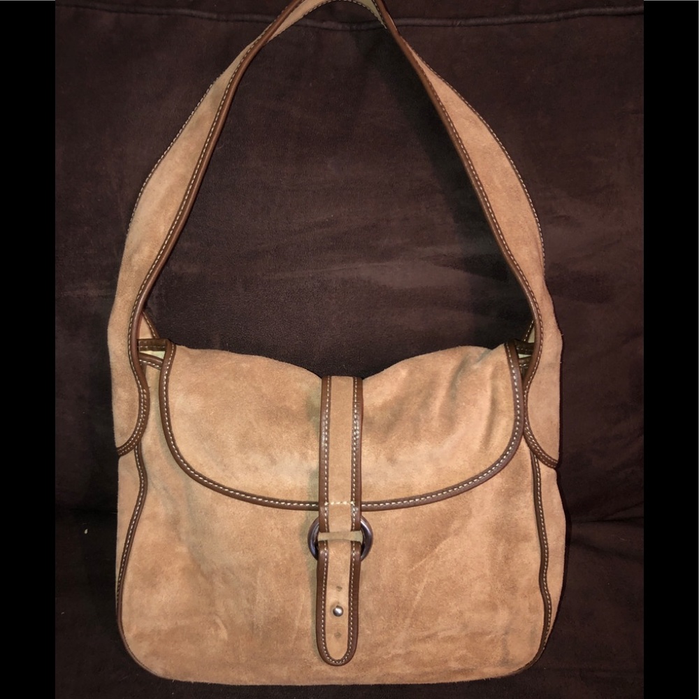 J. Crew Tan Suede Shoulder Bag